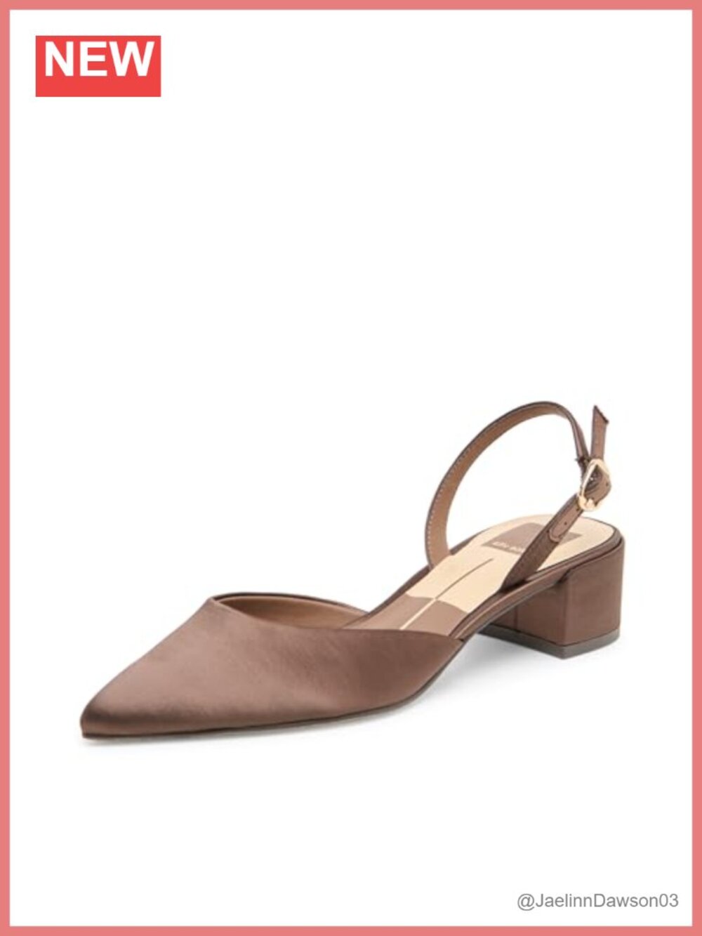 Dolce Vita Carel Kitten Heel Pump Satin Nylon Rubber Sole Formal